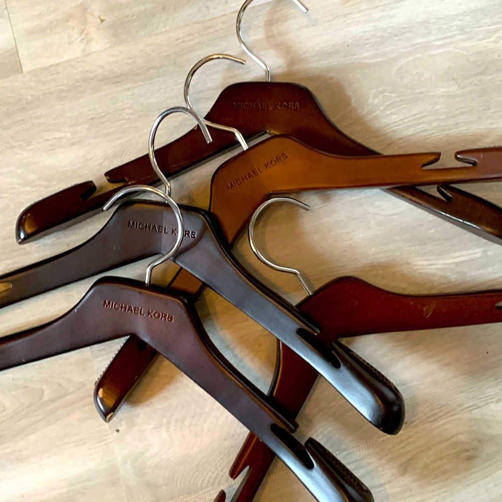 Michael Kors wood hangers